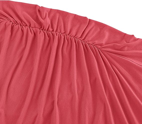 KIM S Plus Size Maternity Dress Maternity Dress Summer Red Baby Shower Pregnancy Must Haves Skirts Bump Friendly Work Casual Gender Reveal (Papaya XXL)
